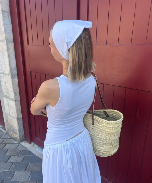 Bandeau Popeline Blanche