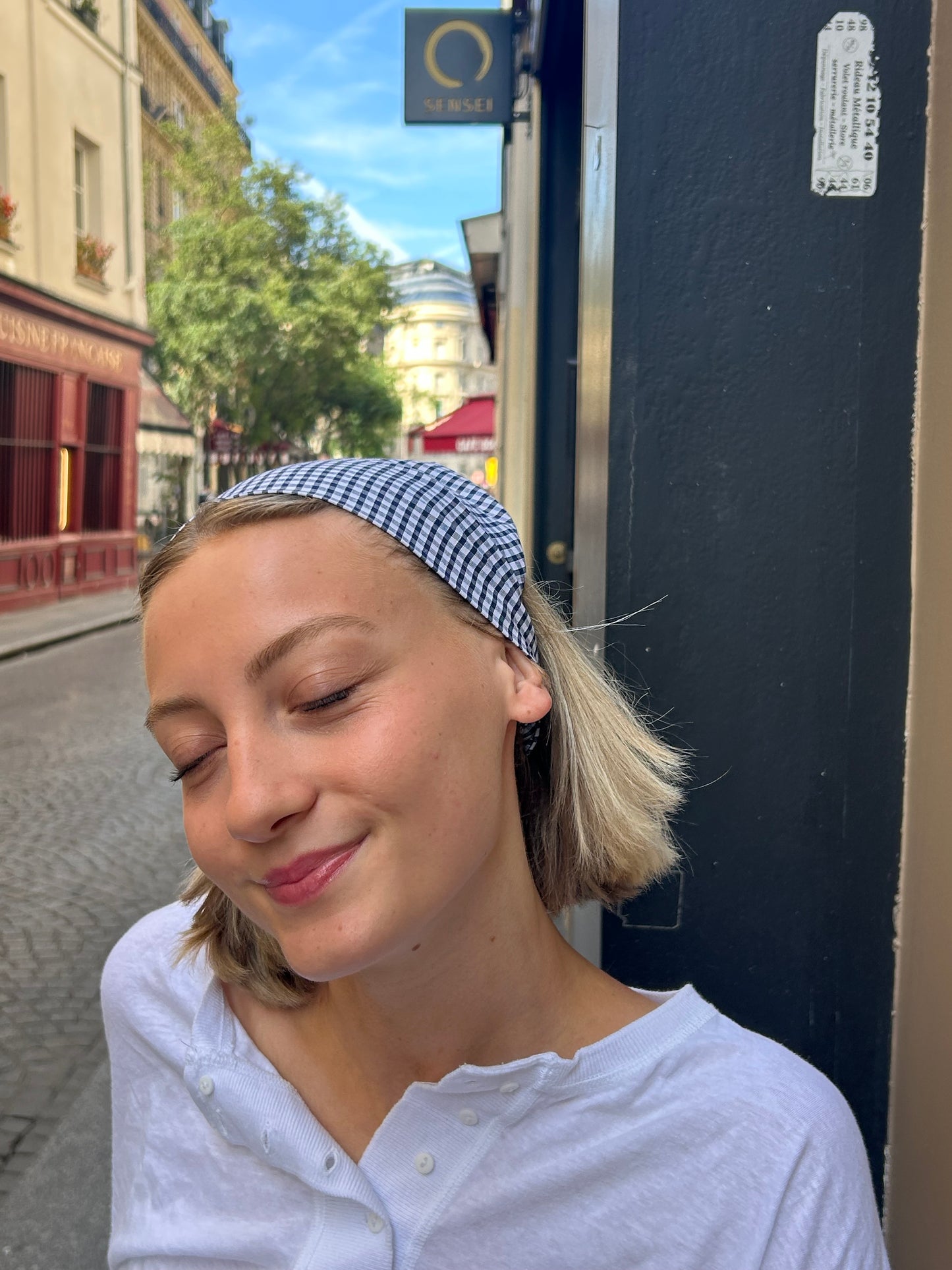 Bandeau Petit Vichy Marine