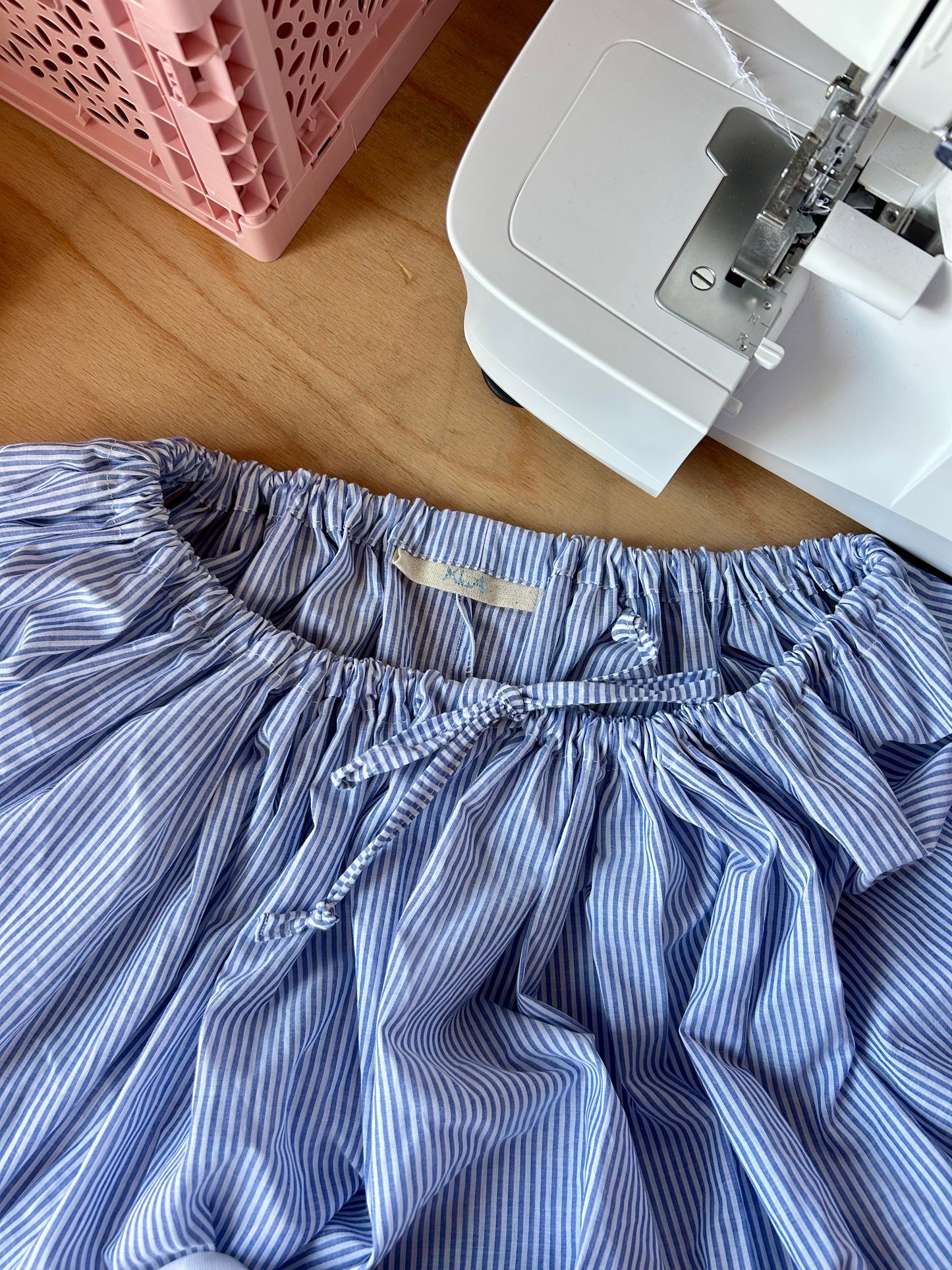 Pantalon Rayé Bleu