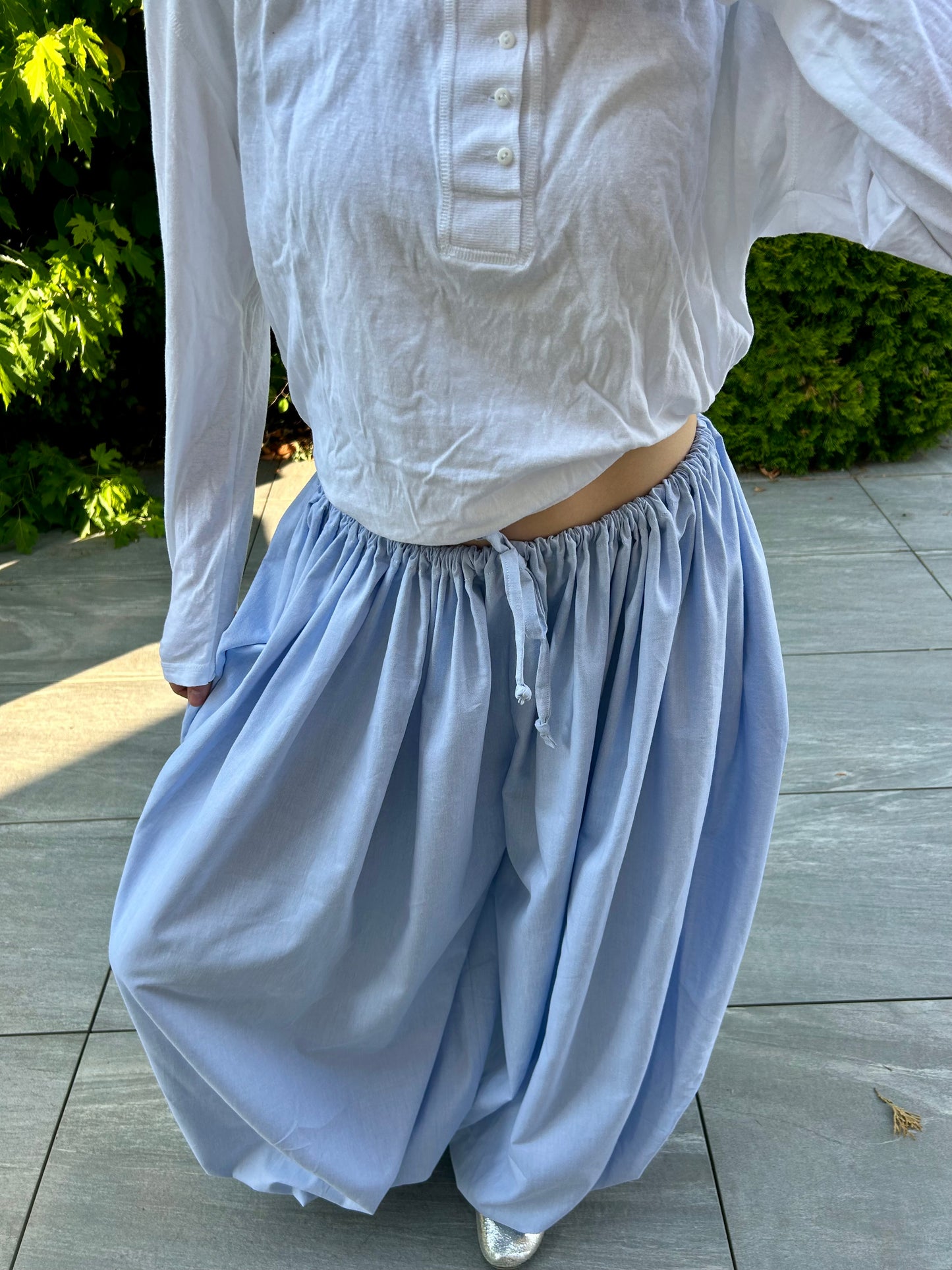 Pantalon Bleu Oxford