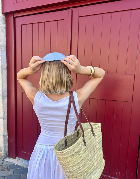 Bandeau Popeline Bleue