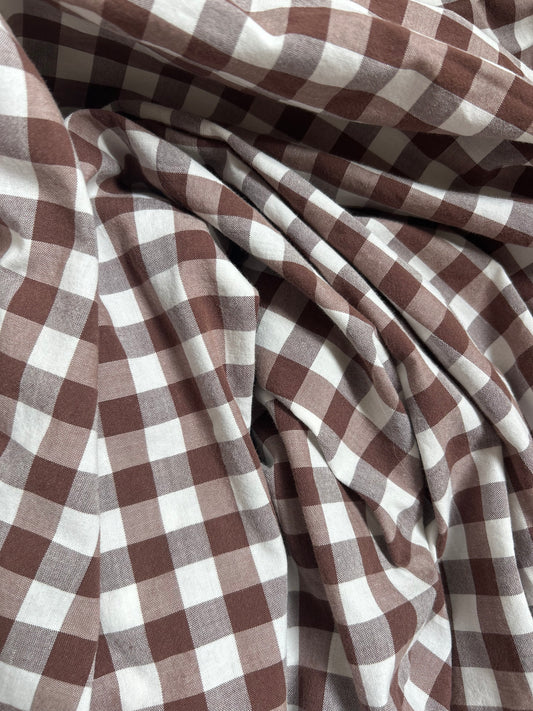 Bandeau vichy marron