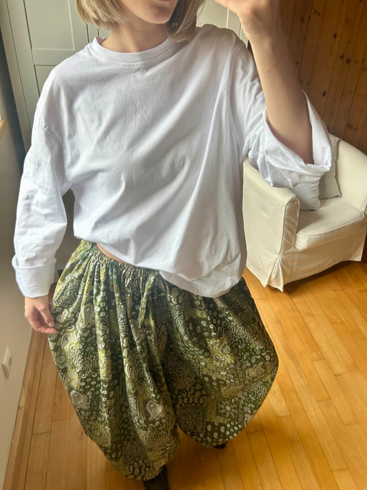 Pantalon paisley kaki