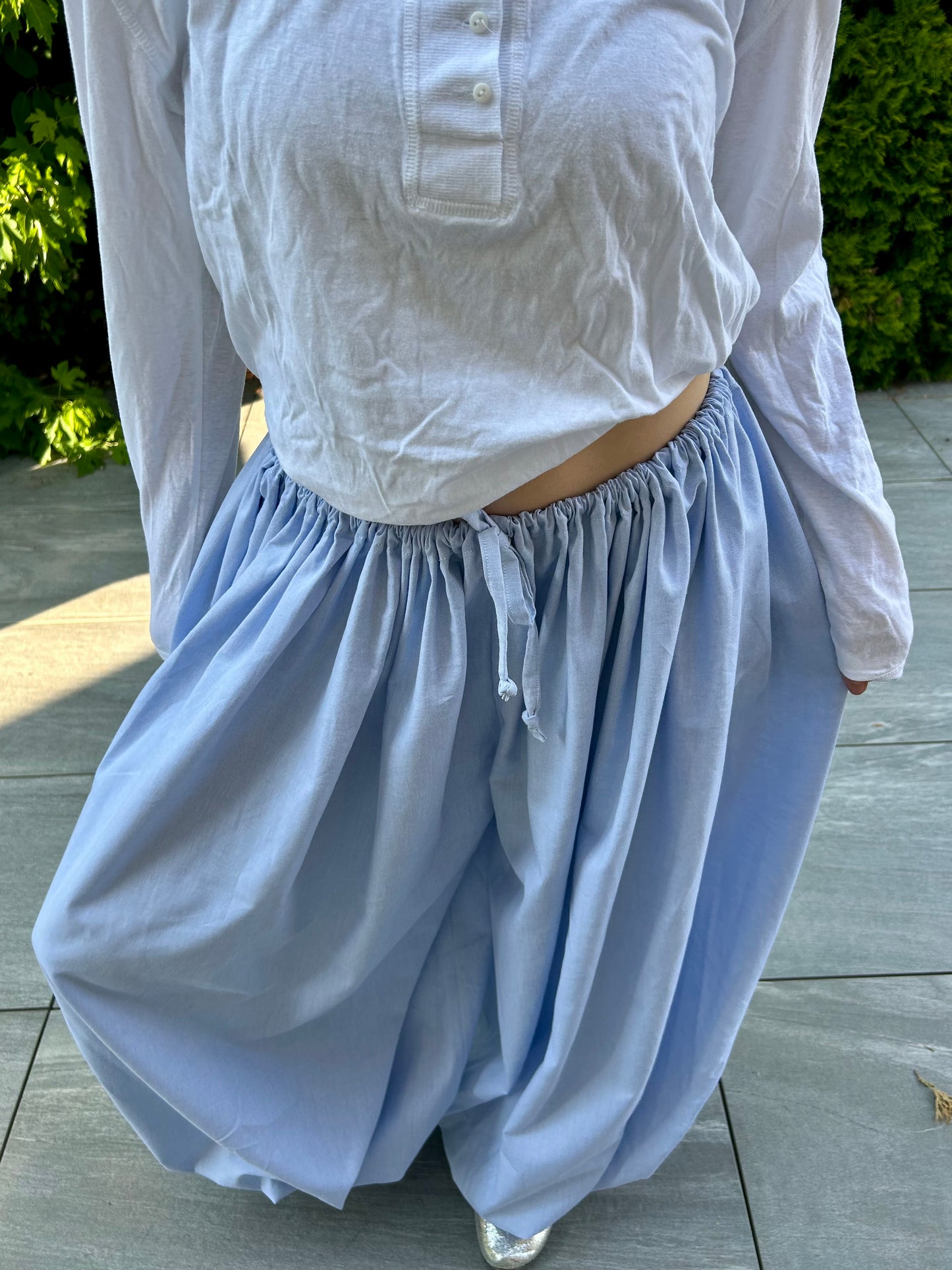 Pantalon Bleu Oxford